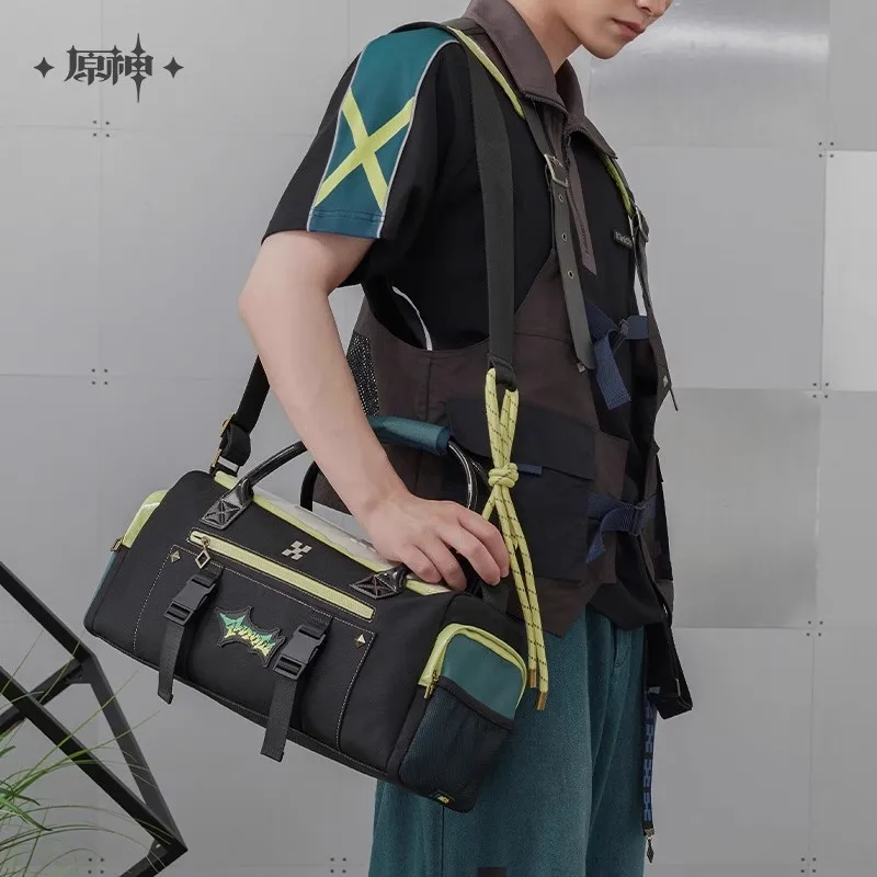 

miHoYo Game Official Kinich Bag Genshin Impact Kinich Theme Sports Travel Bag Messenger Bag Shoulder Bag Cosplay Halloween Gifts