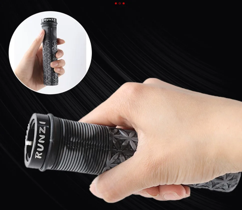 3pairs/Lot Bicycle Handlebar Accessory Q312 Bicycle Grips Mountain Bike Handlebar Mixed Color Rubber Anti-slip Shock Absorption