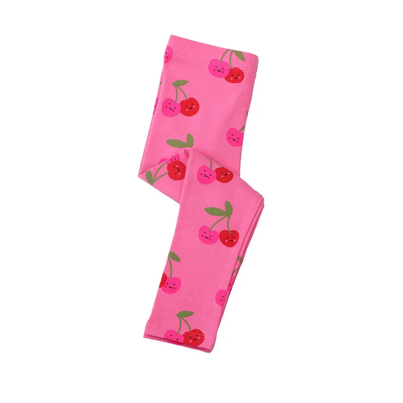 Jumping Meters 2-7T Cherry Hot Selling Autumn Spring Girls Leggings Pants Print Full Length Girls  Baby Skinny Pencil Pants