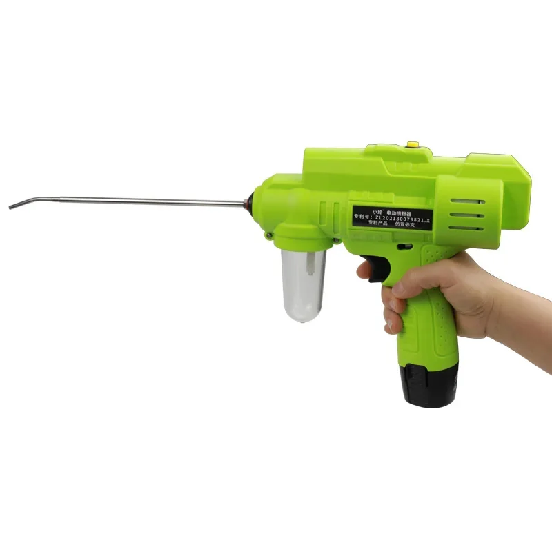 Electric Pollinator 12V Spray Powder Gun Power Battery Rechargeable Electric Dusting Insect Killer Accessories Pollen Flower