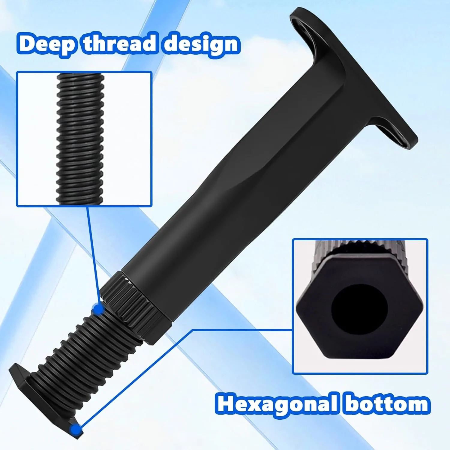 4Pcs Adjustable Bed Support Legs Heavy Duty Furniture Legs for Bed Frame Sofa Table Cabinet image 2