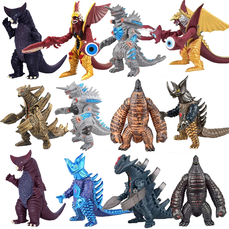 17-24cm Godzilla Soft Rubber Monster Oversized Khimaira Magatano-Orochi Destoroyah Gomora Hedorah Action Figure Model Toys Gift