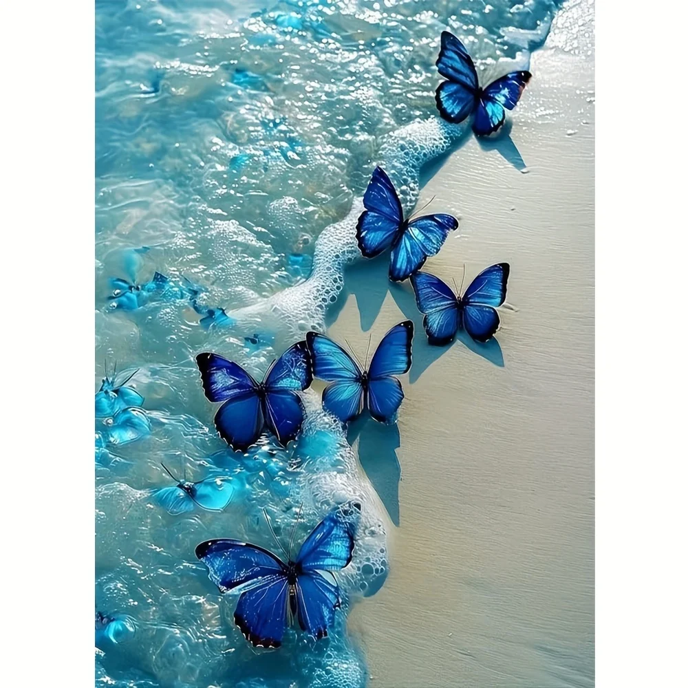 

500/1000/1200/2000PCS Puzzles Beautiful Ocean Wave Butterfly Jigsaw Modern Art Home Decor Gift
