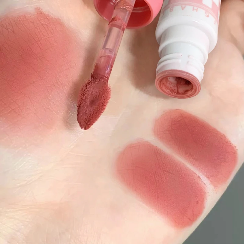 ベルベットマットリップグロス長持ちブラッシュアイシャドウスムーズ多目的美容クリーム防水ヌードリップティントメイクアップ化粧品