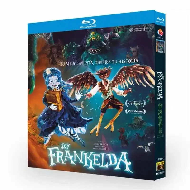 Soy Frankelda I Am Frankelda (2025) Stop-Motion Fantasy Animation Movie Blu-ray 1-Disc All Region Box Set HD Film DVD