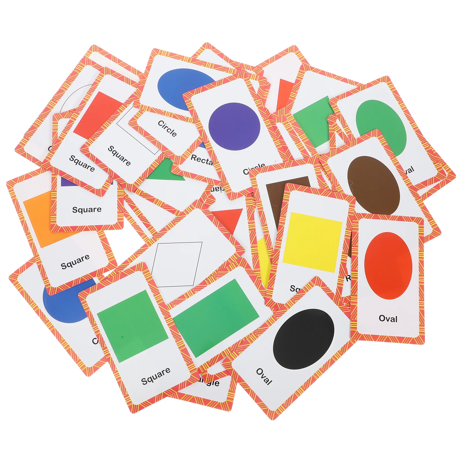 1 set kleurvorm Flash educatieve leerkaarten voor peuters Alfabetspelkaarten Draagbare kinderen leren voor de kleuterschool
