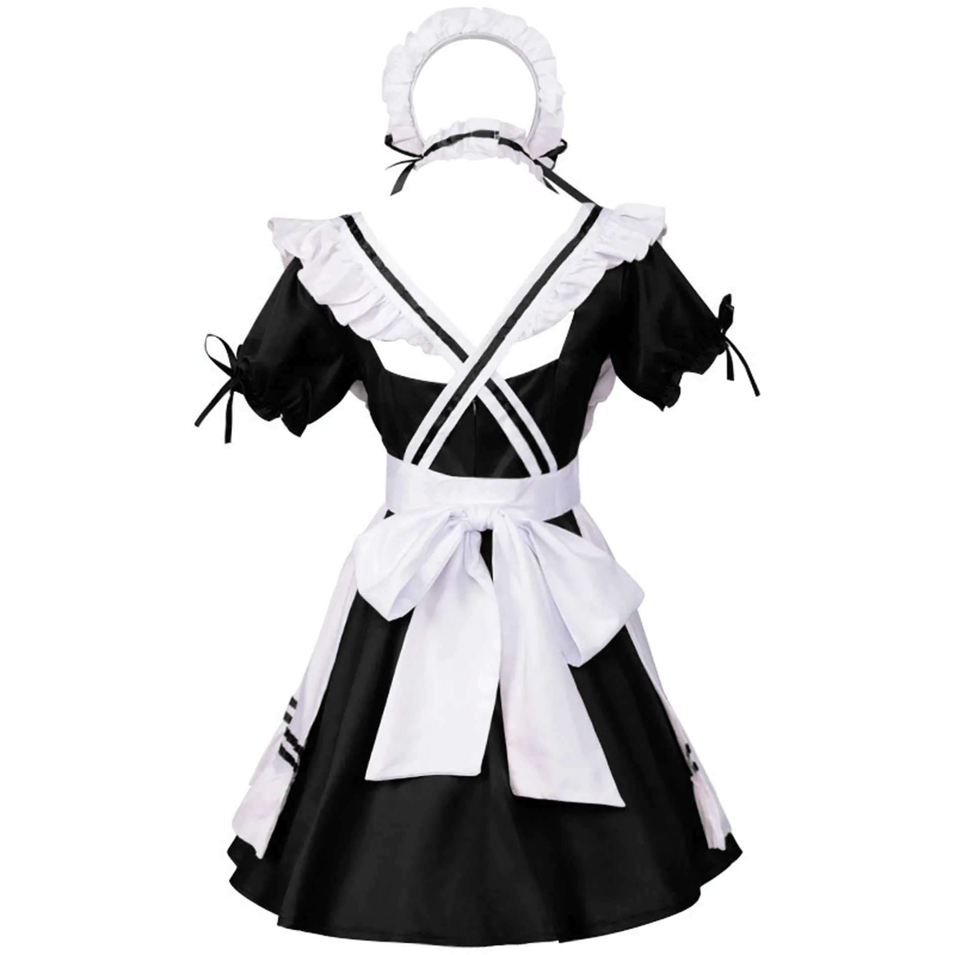 

New Cute Sweet Japanese Uniform Women's Lolita Maid Cosplay Dress Party Halloween Costume Carnival Masquerade Show Dress Up