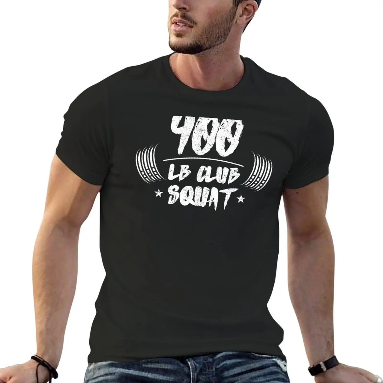 400 lb club Squat T-Shirt graphic tee shirt funnys graphic shirts men