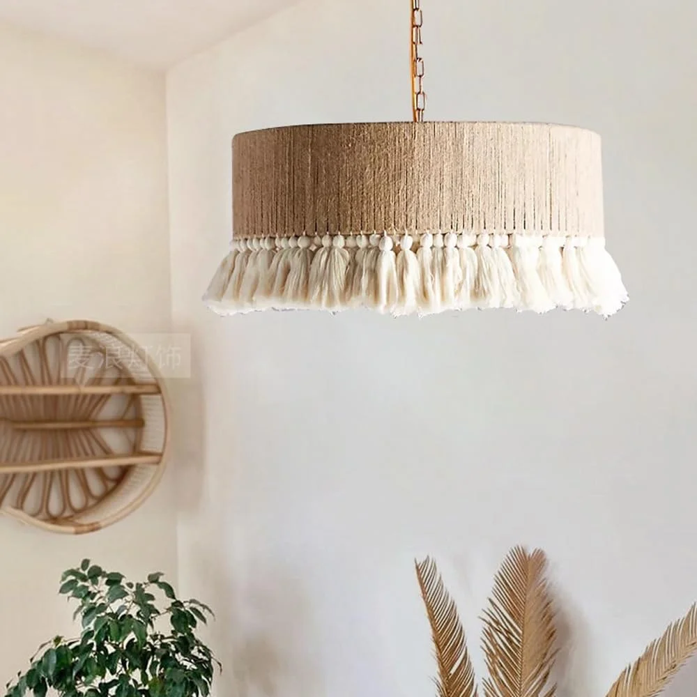 Bohemian Tassels Pendant Lamps - огляд і ціна Rope Light Decoration