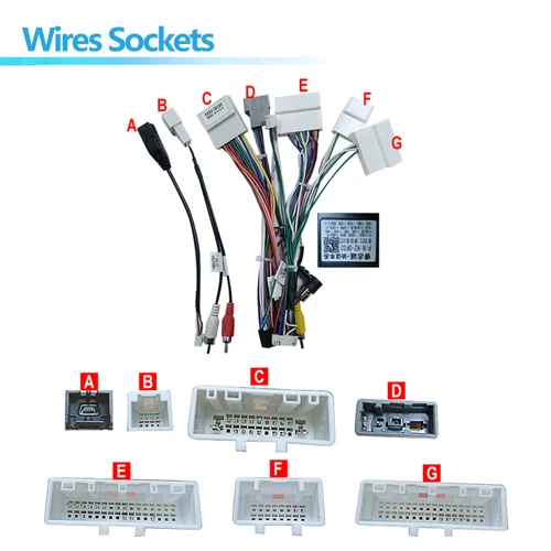 Imagen 2 del producto Adaptador de corriente para arnés de cables de Radio de coche Canbus para Nissan Navara NP300 conector de Cable ISO de vídeo estéreo Android de 16 pines