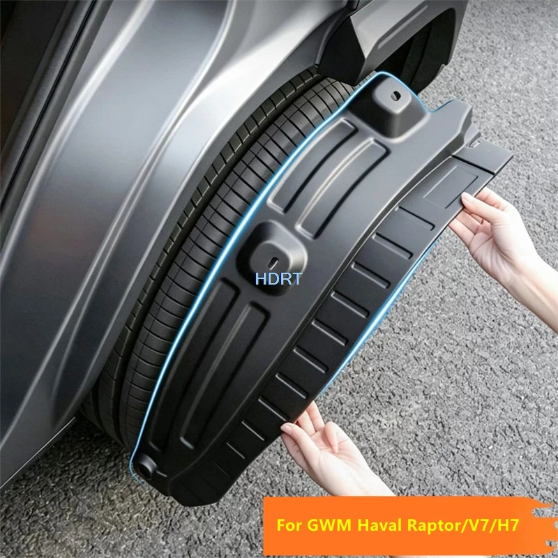 For GWM Haval Raptor/V7/H7 B26 2025 + Car Styling Front Rear Wheel Fender Inner Liner Mudguard Mud Flap Splash Cover Accessories