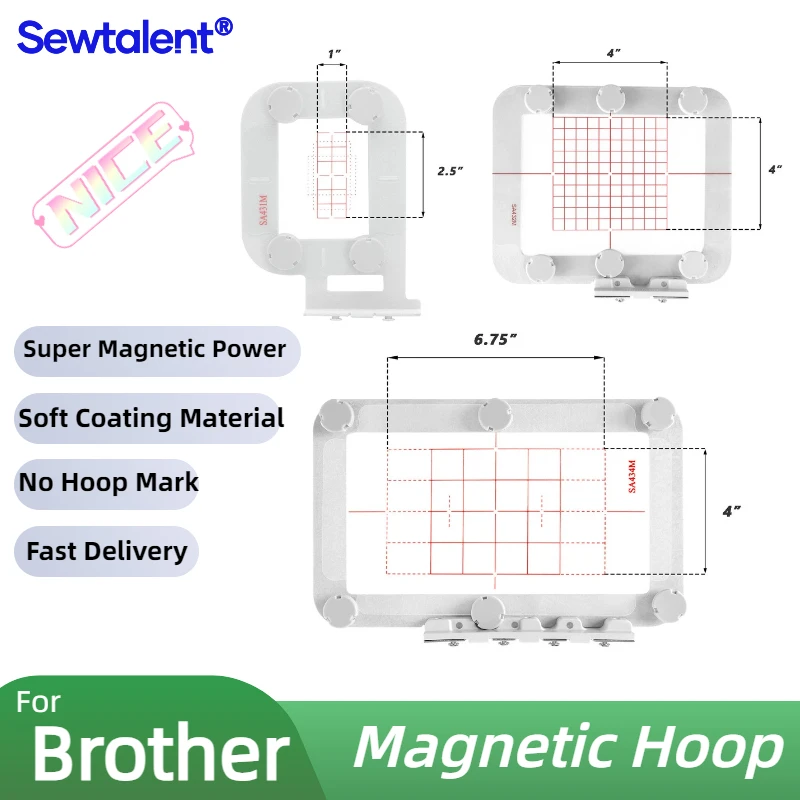 

Best Brother Magnetic Hoop for Brother Sewing Machine Embroidery Machine for Brother XV8500D XE1 etc Embroidery Machine