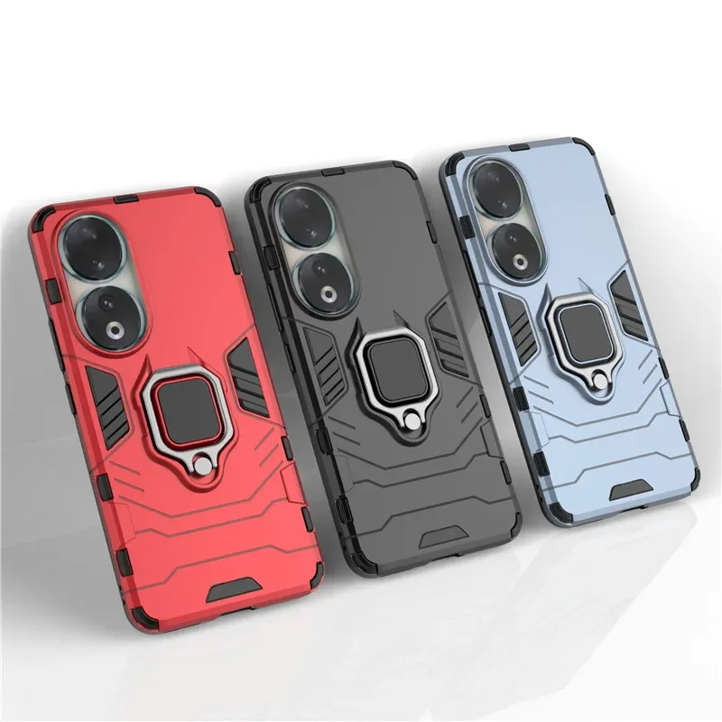 

For Honor 90 Case Honor 50 60 80 SE 70 90 Cover ShockProof Hard Armor Finger Ring Protective Bumper For Honor 50 60 70 80 90 Pro