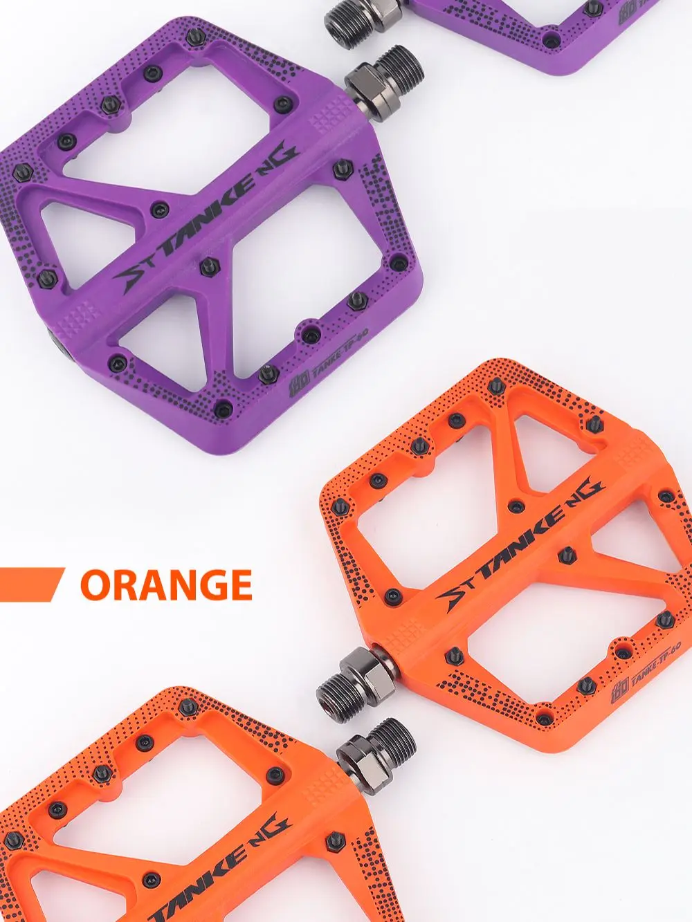 AliExpress TANKE MTB Bike Nylon Pedal Widen Non-slip DU+1 Bearing Bicycle Mountain Bike  Off-road Cycling Accessories Universal BMX Platfor
