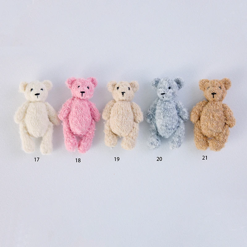 الوليد التصوير الدعائم اليدوية محبوك لطيف دمية دب الديكورات للطفل استوديو التصوير الفوتوغرافي اطلاق النار التقاط الصور الملحقات