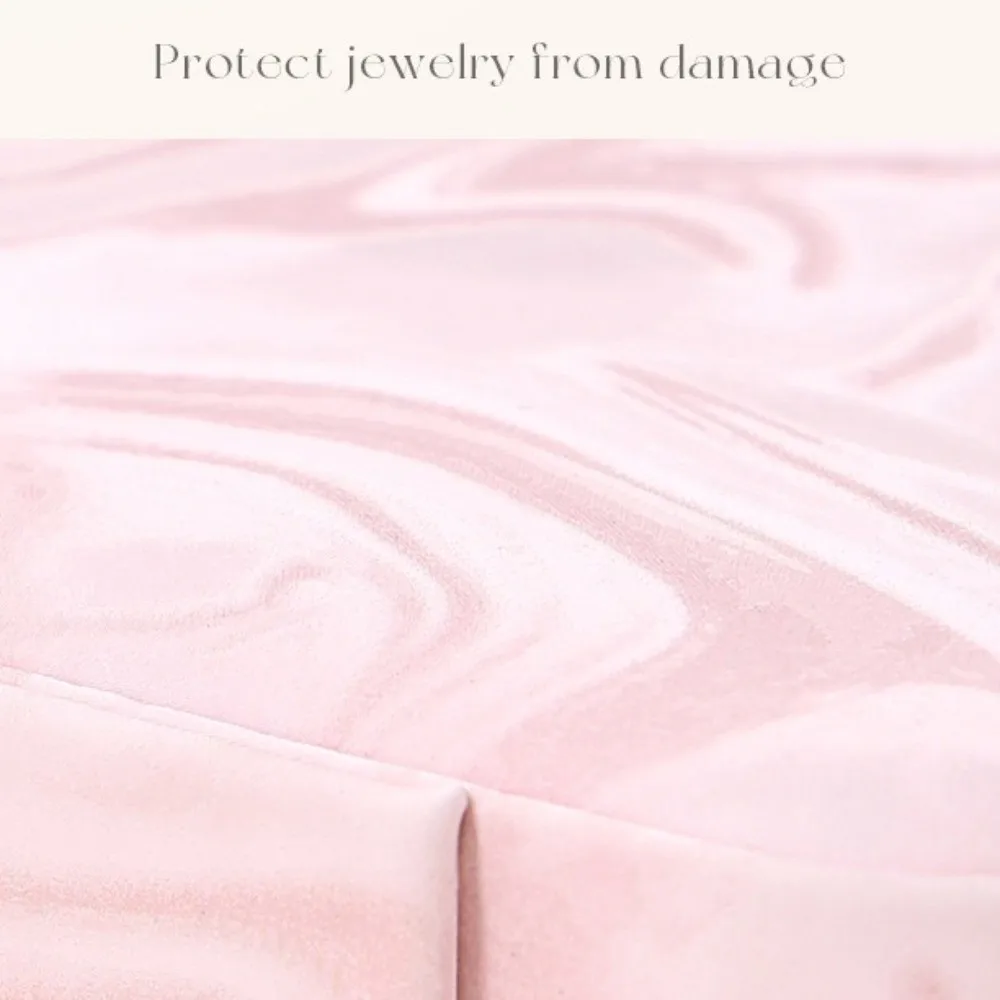 Scatola portaoggetti portatile per gioielli Mini orecchini a strati Collana Anello Scatola per gioielli Scatola per imballaggio Vetrina per gioielli con cerniera Regalo