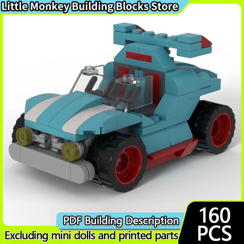 

Popular Animated Series Model MOC Building Bricks Double Seat Truck Modular Technology Children Holiday Gifts Assemble Toys Suit