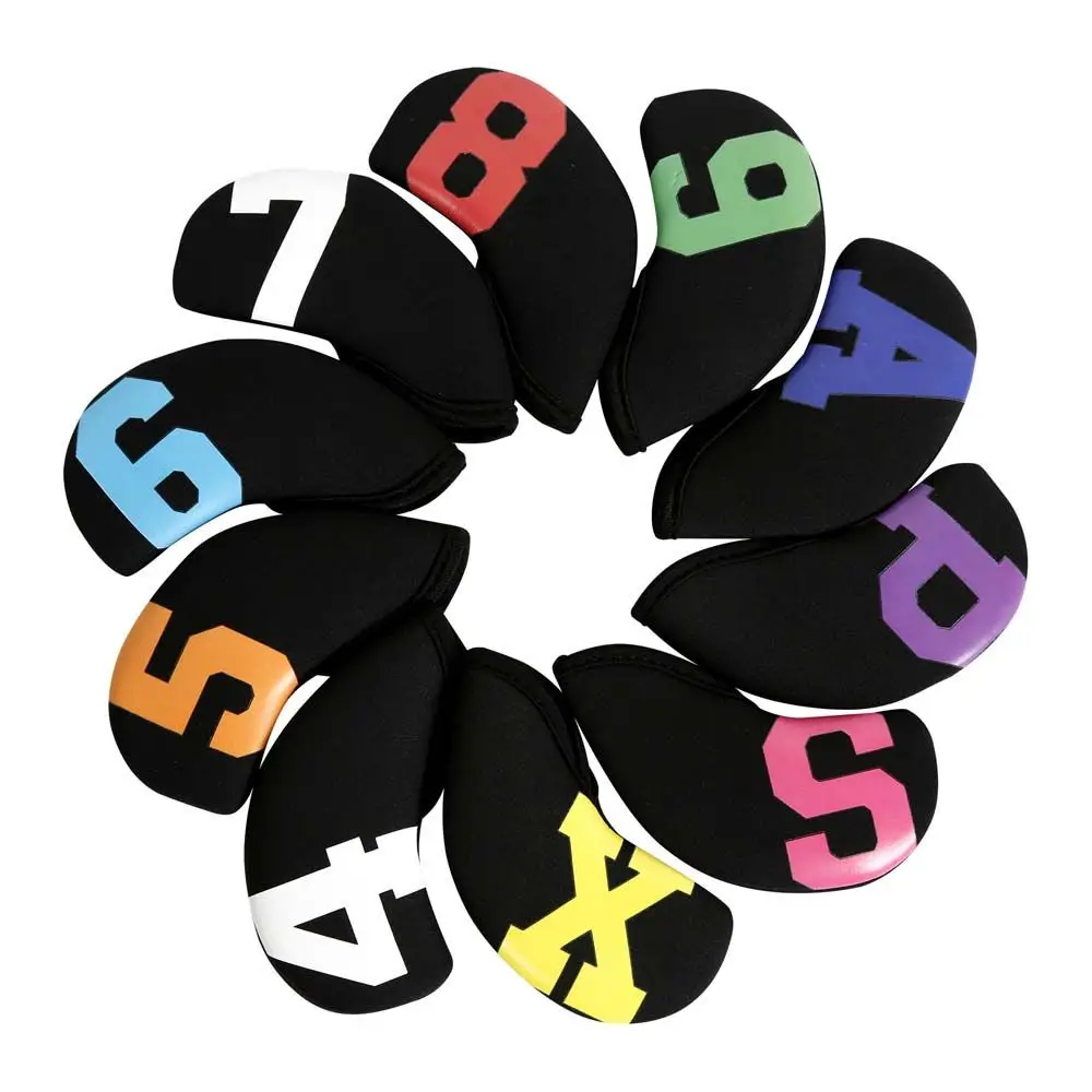 غطاء معدات التدريب الحديد إسفين حامي حامي حالة الغولف الحديد غطاء الرأس غطاء رأس الغولف جولف الحديد يغطي مجموعة #5