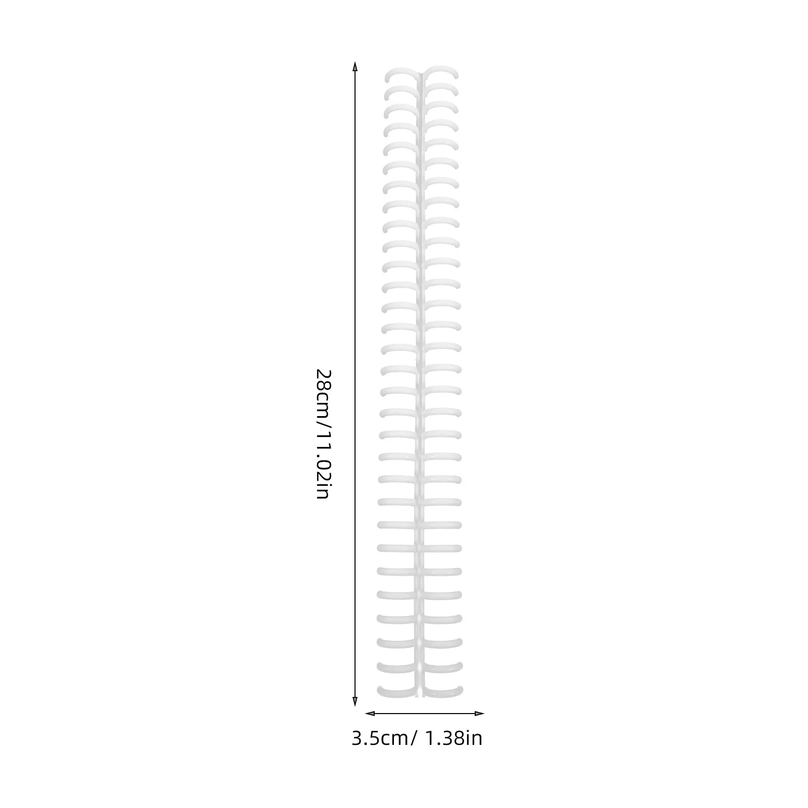 10Pcs Loose Leaf Binder Rings Plastic Binding Coils for Notebook Scrapbook DIY Book Coil Replacement Accessories