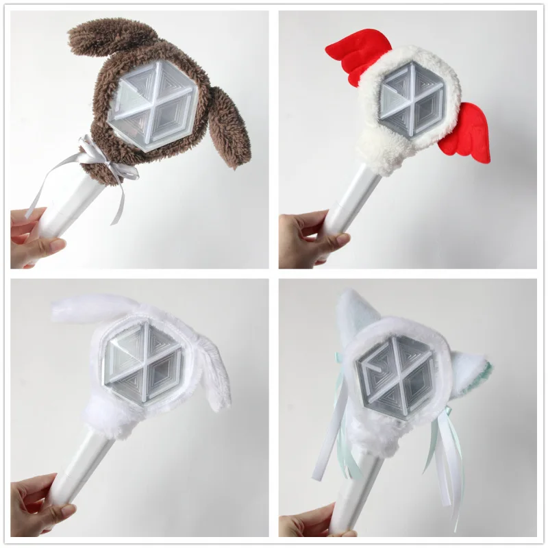 South Korea EXO three generations of support stick light cover should support light plush protective decorative cover around