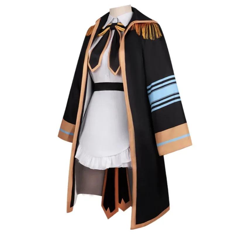 

Kagura Cosplay Lolita Costume Mea Maid Uniform Suit Long Coat Dress Glove Woman Sexy Clothing Wig tt9]