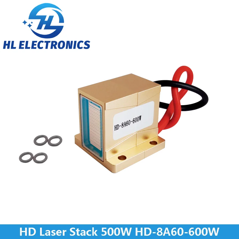 808nm Diode Laser Spare Parts 600W Laser Stack HD-8A60-600W 12 Bars