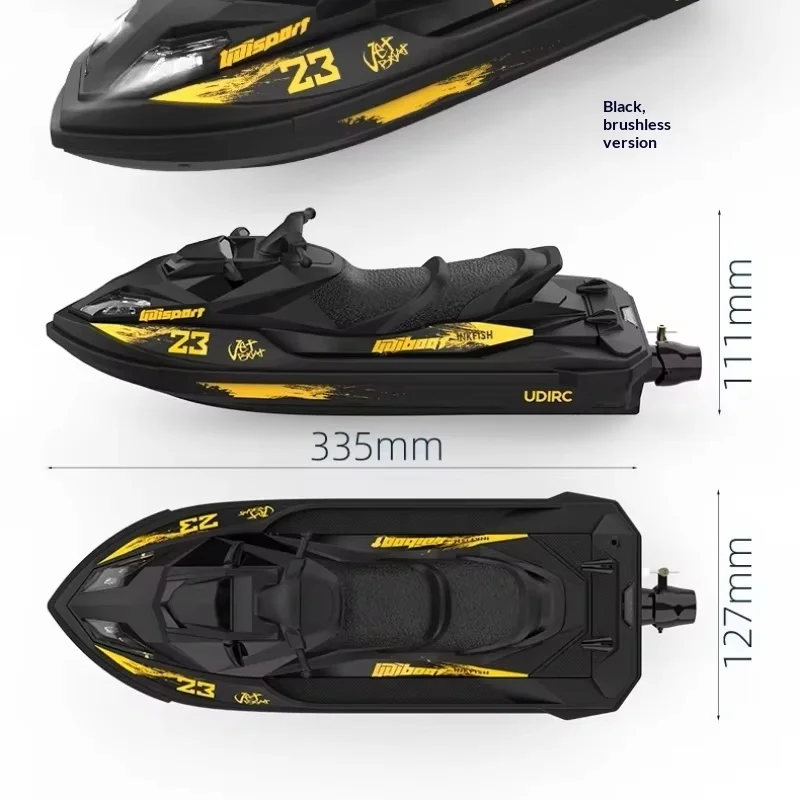 Nouveau jouet de bateau télécommandé turborétique, modèle de moteur rapide pour enfants garçons, poussée de Turbine à jet de pompe UDI923