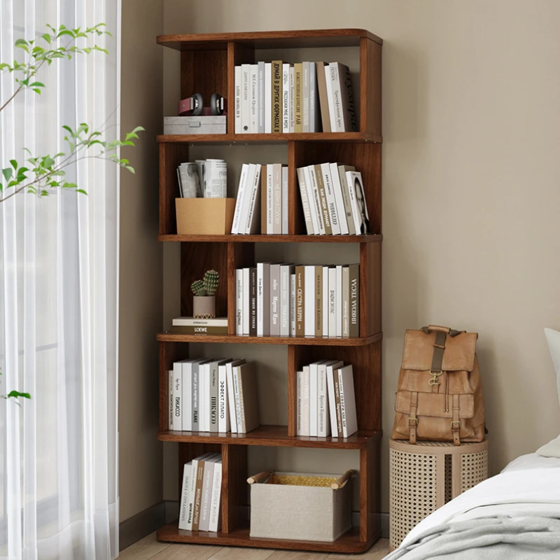 Furniture Living Room Multifunction Home Angle Shelf Machine Rack Trolley Storage Wood Children Libreria Bookcases Book