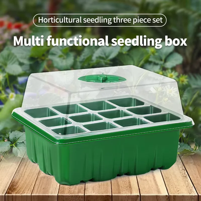 Breathable Seedling & Transplanting Box Set Multi-Functional Gardening Planting Pots - Three-Piece Set for Home Garden