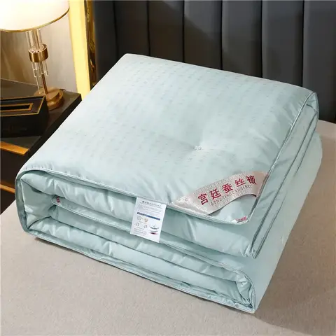 Formtheo Handmade Silk Quilt Mulberry Silk Winter Spring and Autumn Bedspread Comforter Set 200*230 220*240
