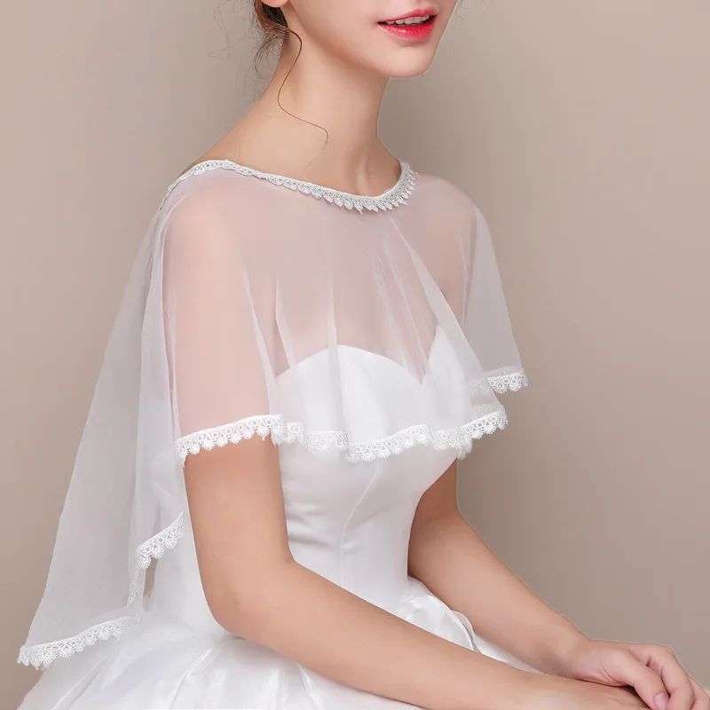 

Summer Bridal Scarf Lace Wrap Shawl for Women Wedding Dress Cover Up Sun Protection