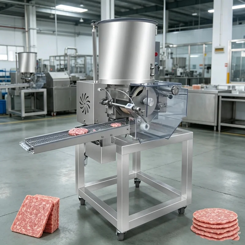 Automatic Chicken Nuggets Making Machine Hamburger Patty Forming Making Machine Industrial Burger Patty Machine Customized