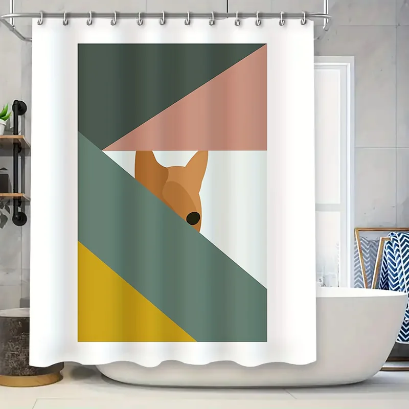 

Bathroom Shower Curtain Floral Vintage Pattern Waterproof Decor Farmhouse Rustic Home Textile Modern Fabric Liner