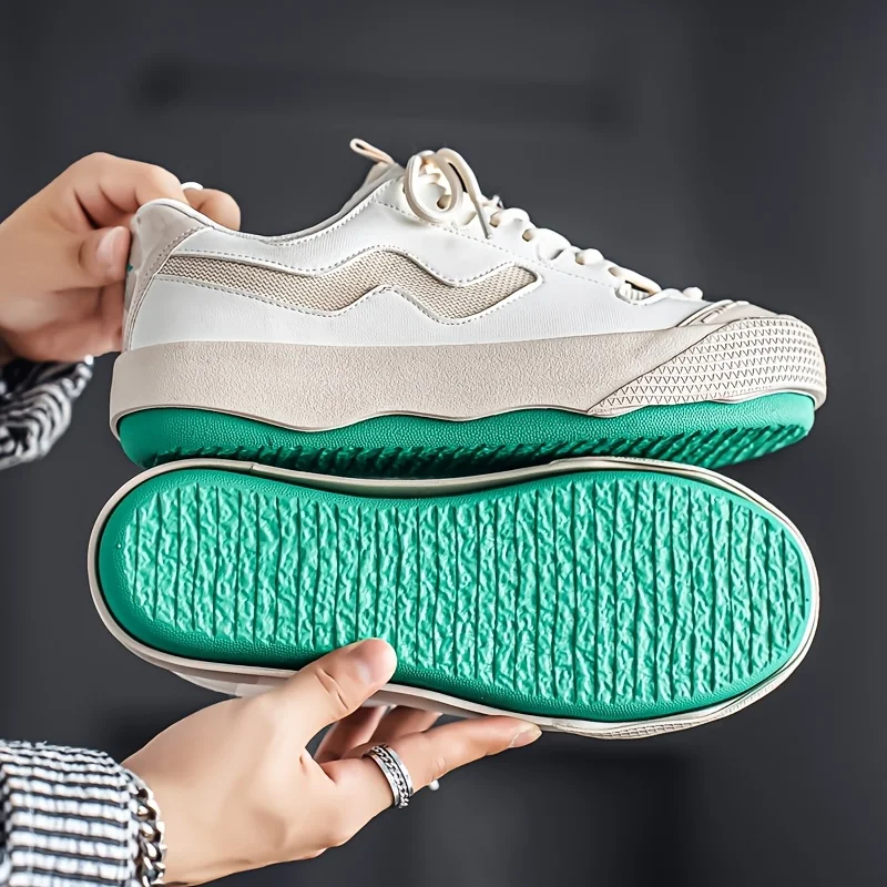 

DAWSRi Unique Sneakers with Contrasting Panels and Comfortable Fit for Effortless Style