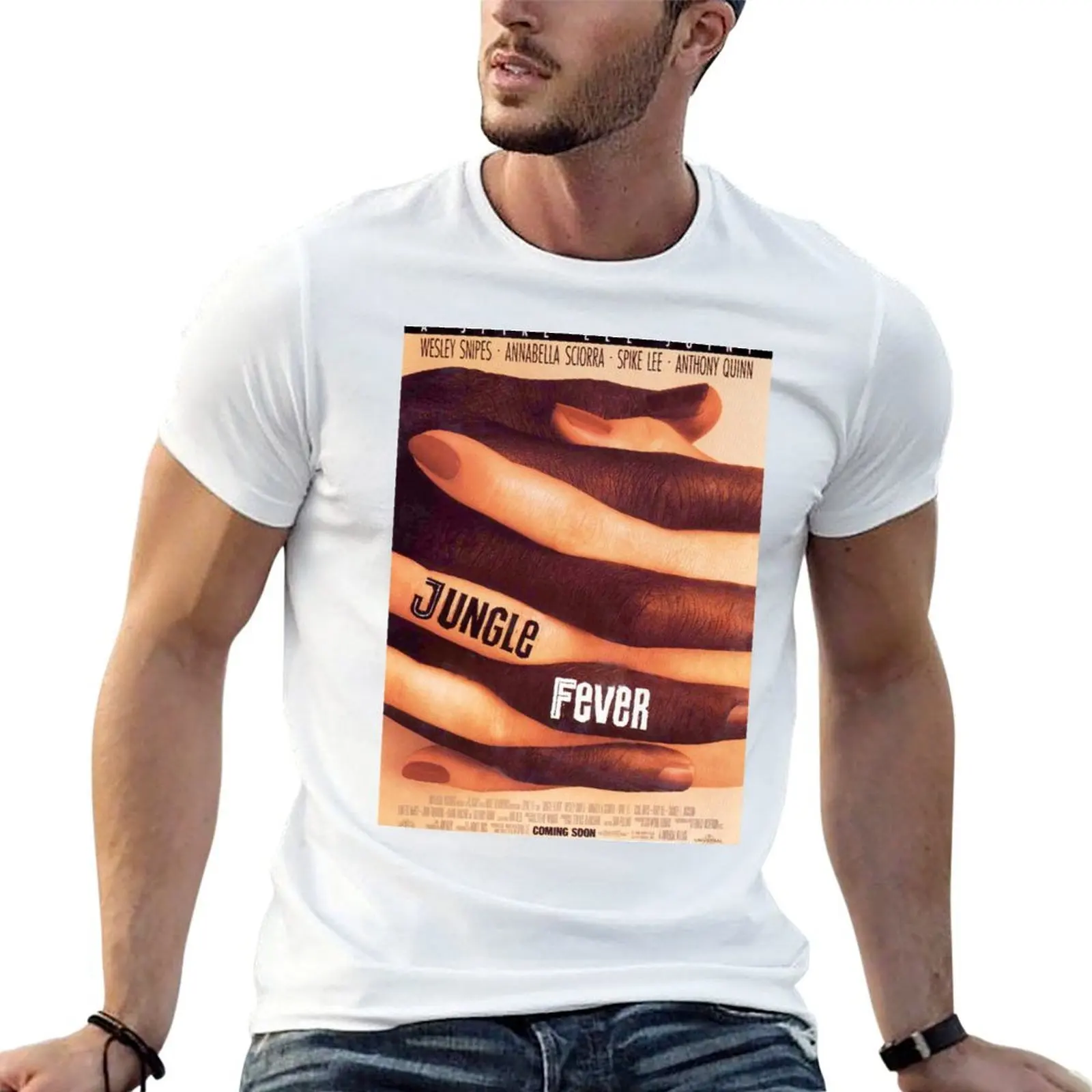Jungle Fever Movie Poster T-Shirt vintage clothes valentines clothes men t shirts