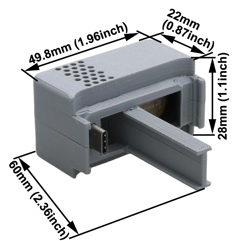 Dispositivo di raffreddamento ad aria per fotocamera sportiva 1PC Soluzione di dissipazione del calore per registrazione a lungo termine per pezzi di ricambio per action camera GoPro9/10/11/12