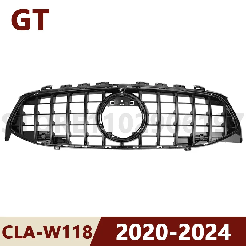 for 2020-2024 W118 CLA-Class Mercedes Benz CLA180 CLA200 CLA220 CLA250 CLA45 AMG GT Upper Bumper Hood Mesh Front Grill Grille