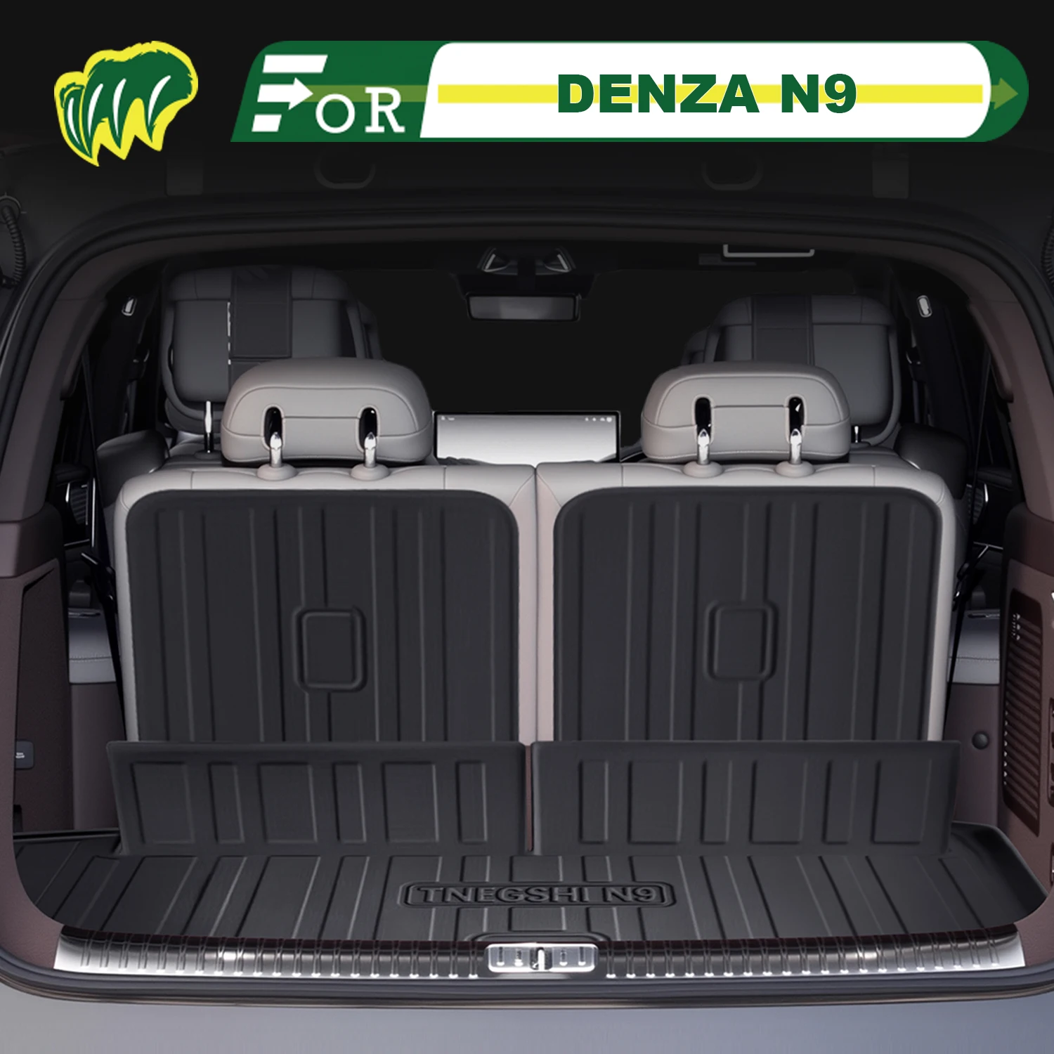 

Для DENZA N9 2025 TPE индивидуальный коврик для багажника автомобиля всесезонный коврик для багажника 3D-образный задний багажник защитный коврик для спинки стула