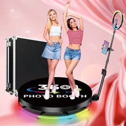 2024 Hot Sale Portable Selfie 360 photo booth machine 100cm 80cm photo booth 360 photo booth