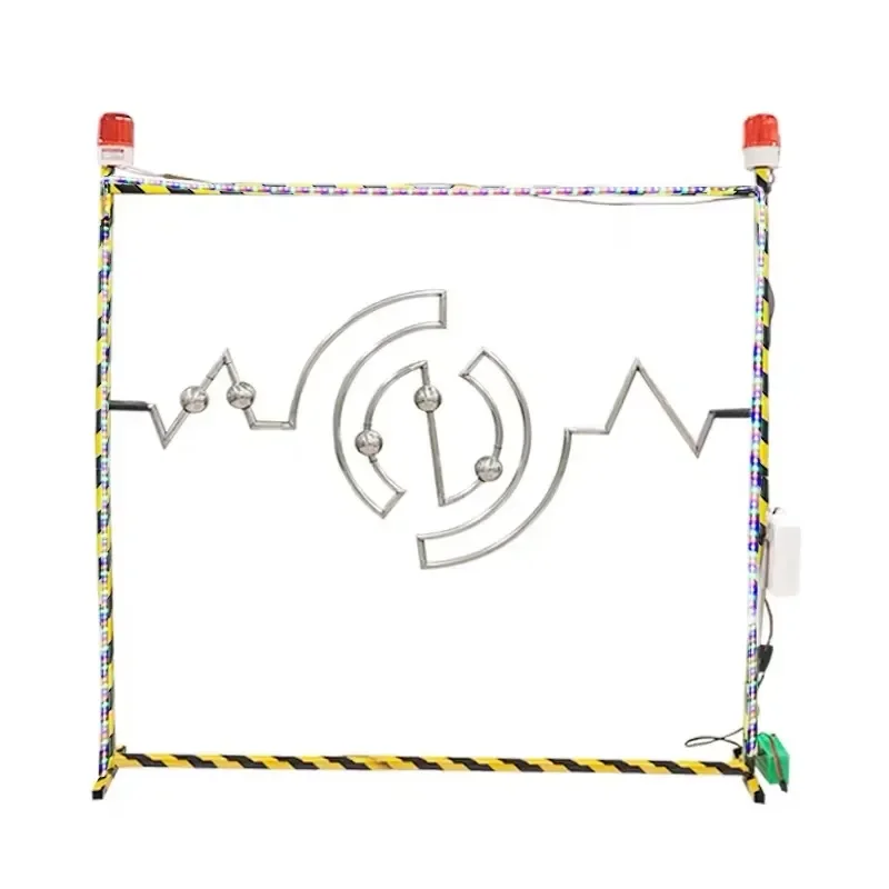 Electric Carnival Amusement Park Game Stalls Timer Interactive Fast Metal Maze Challenge Reaction Street Top Buzz Wire Maze