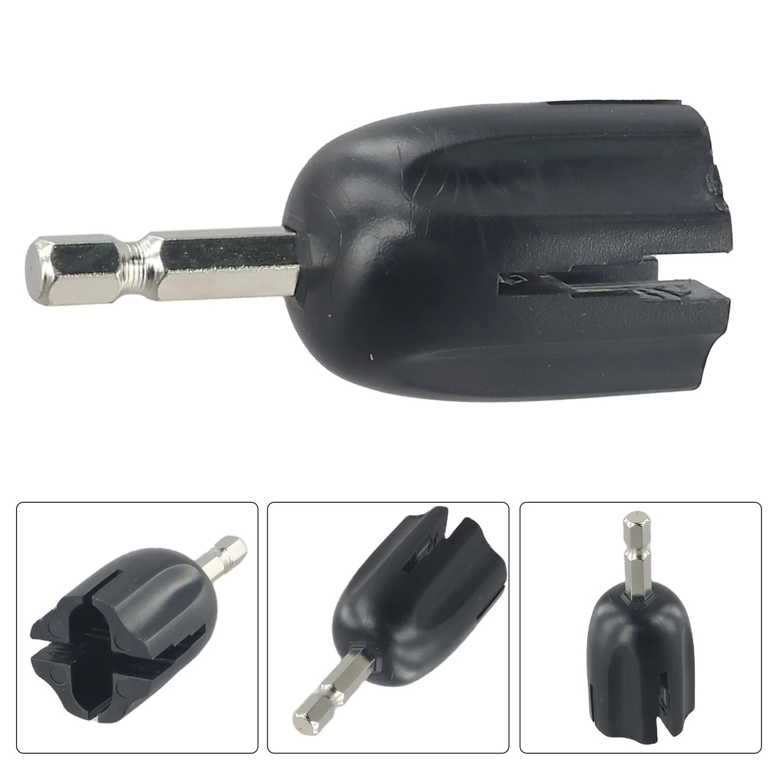Black String Winder Head Faster Easier Hexagonal Easy Handling Compact Convenient Guitar String ABS Metal Electric Acoustic