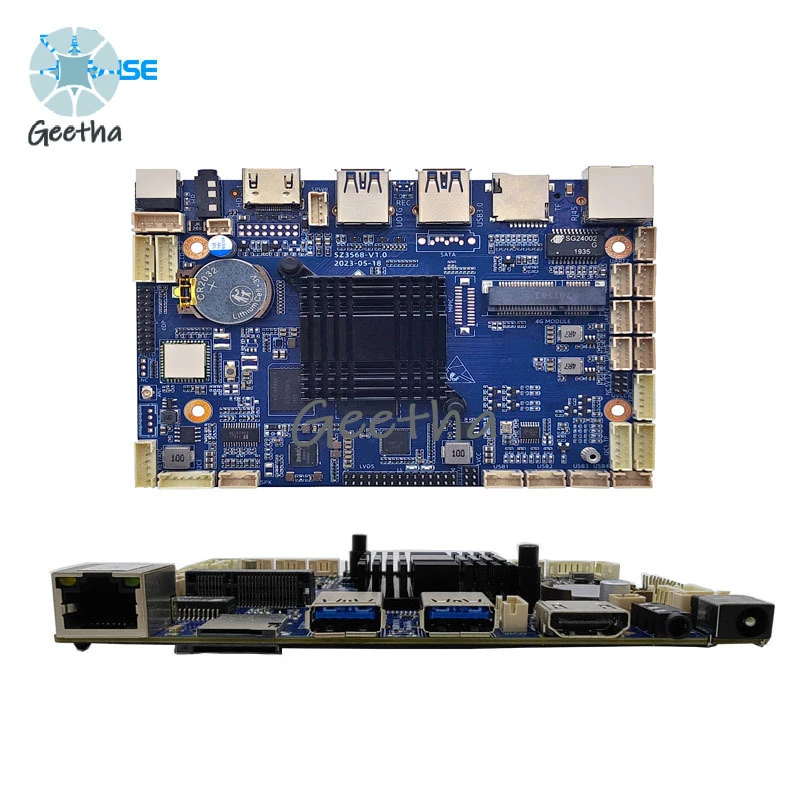 Voor Embedded Rk3588 Moederbord met Processor Industriële Mini Pc Moederbord Ondersteuning Android 12 Unbunt Debian Os Systeem