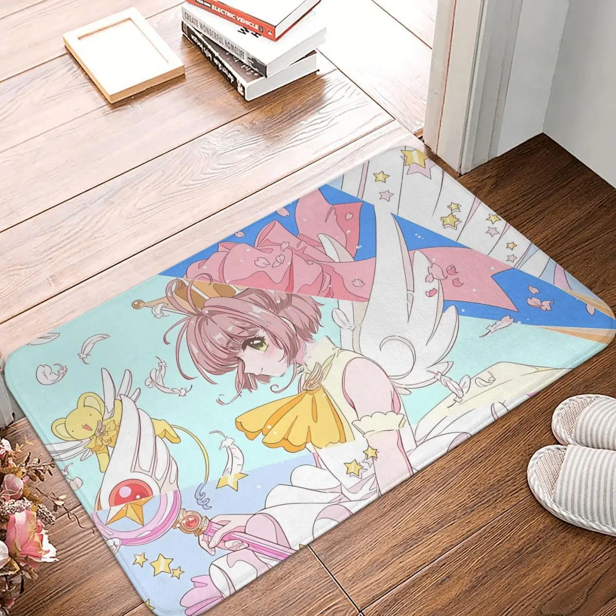 Cardcaptor Sakura Cartoon Anime Bath Mat Kinomoto Kero Chan Doormat Flannel Carpet Balcony Rug Home Decoration