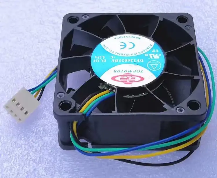 1pcs New DF126025BE DF126025BL DF126025BU DC 12V for Top Motor 6CM Dual Ball Bearing 60X25mm 60mm Cooling Fan