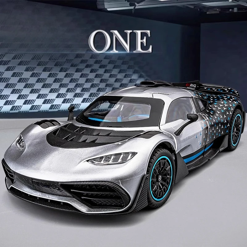 

1:24 ONE Simulation supercar alloy car model sound and light toy car boy collection racing car