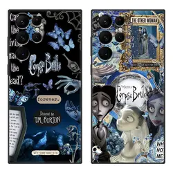 The Corpse Bride Cartoon Cover Black Case For Samsung Galaxy S24 Ultra S23 Plus S21 FE S22 Ultra S20 FE 5G S10E S10 Lite S9 Plus