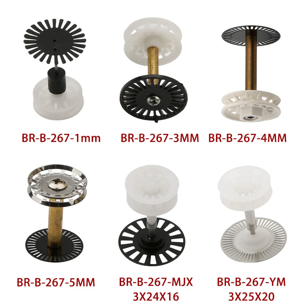 Embroidery Machine Parts 1.2MM 1.5MM 3MM 4MM 5MM Line Thread Alarm Detection Round Bottom Wheel