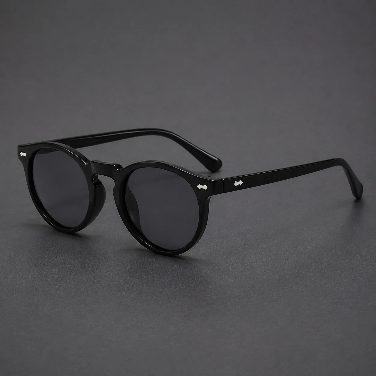 5115 Japanese classic rice nail small frame sunglasses literary retro men and women round sunglasses polarized sunglasses