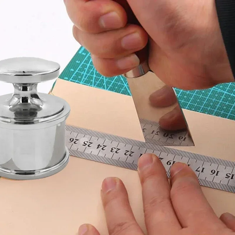 Afbeelding 5: Messing lederen sleep handgeperst DIY professioneel lederen snijgereedschap Craft Carving Tool