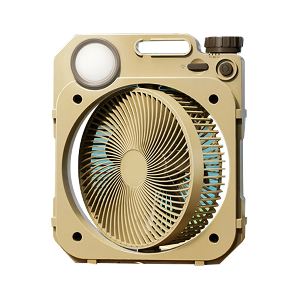 A14G-10000mAh キャンプファン LED 照明付き充電式デスクトップポータブルサーキュレーター屋外ファンシェイク電動ファン、A